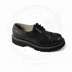 leather shoes KMM 3 holes black
