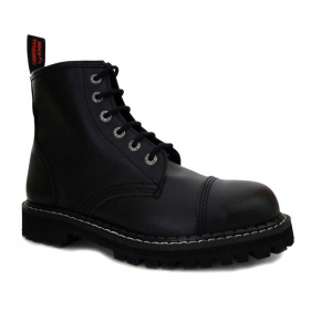 leather shoes KMM 6 holes black