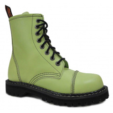 leather shoes KMM 8 holes green