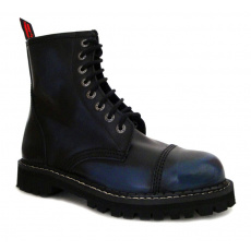 leather shoes KMM 8 holes black/blue