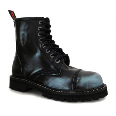 leather shoes KMM 8 holes black/jeans