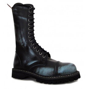 leather shoes KMM 14 holes black/jeans