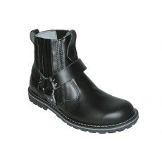 leather shoes KMM moto low black