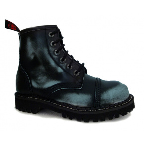leather shoes KMM 6 holes black/jeans